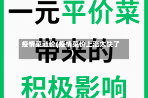 疫情菜涨价(疫情菜价上涨太快了)