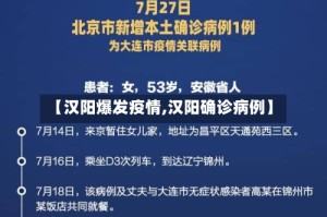 【汉阳爆发疫情,汉阳确诊病例】