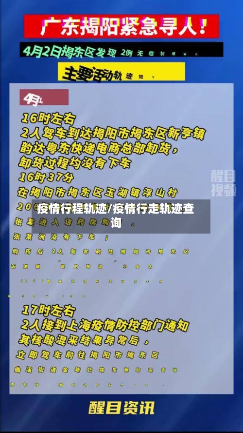 疫情行程轨迹/疫情行走轨迹查询-第1张图片