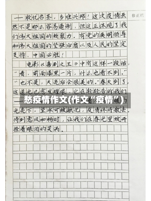 愁疫情作文(作文“疫情	”)-第3张图片